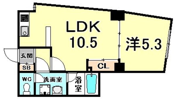 サンビルダー北野異人館通の物件間取画像